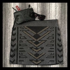 Forever 21 Embellished Mini Skirt